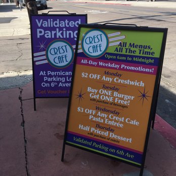 Crest Cafe - Note: Specials & Parking - Cafes Near Me - San Diego, California
