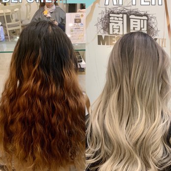 Silver Gray With Purple Ombre Loving It In The Lights Yelp