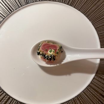 The Lafayette - Tuna & watermelon bite - so good!!! - New American Near Me - Washington, DC, District of Columbia