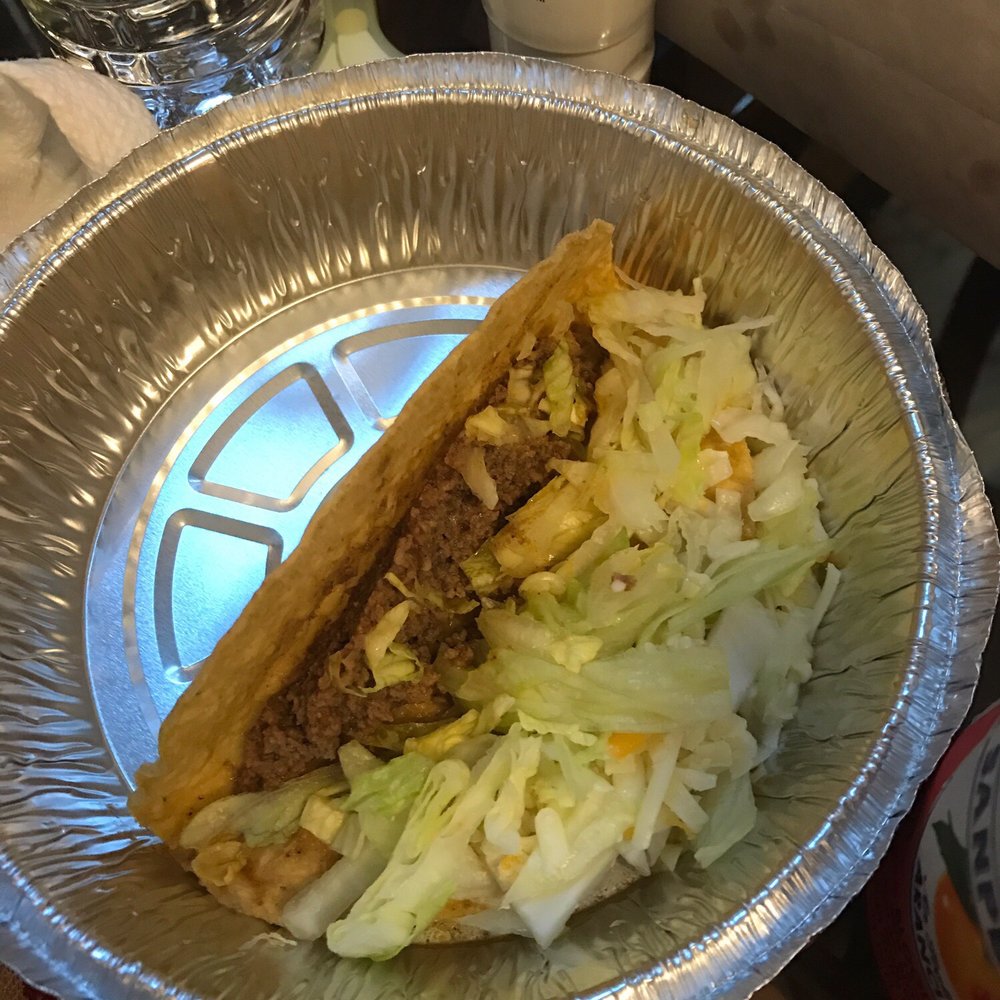 Casa Tequila - Beef taco - mostly lettuce - Mexican Near Me - Seabrook, New Hampshire