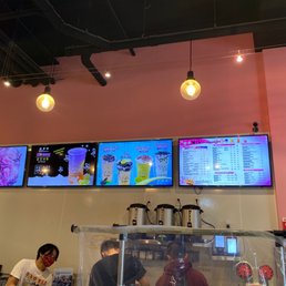 Fun colorful menu