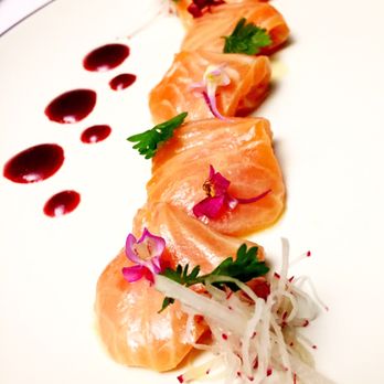 Yuki's at the Quay - Salmon carpaccio with cherry sauce - Japanese Near Me - Circular Quay, NSW Yuki's at the Quay - Salmon carpaccio with cherry sauce - Japanese Near Me - Circular Quay, NSW