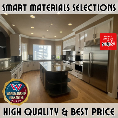 Smart Materials Selections - We do cabinets! New installations, refinishing, refacing, replacing, restaining, and more. Give us a call for your free estimate today! Smart Materials Selections - We do cabinets! New installations, refinishing, refacing, replacing, restaining, and more. Give us a call for your free estimate today!