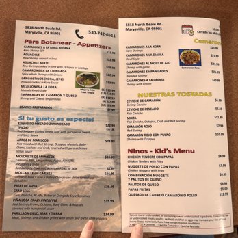 Las Islitas J&B - Menu - Mexican Near Me - Linda, California