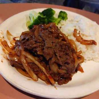 Chopsticks - a plate of food with rice and broccoli - Karaoke Near Me - Portland, Oregon Chopsticks - a plate of food with rice and broccoli - Karaoke Near Me - Portland, Oregon