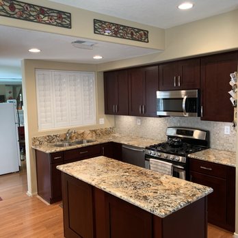 S N Design Remodeling - New Kitchen cabinets, Center Island, and New Countertops right side installation. - General Contractors Near Me - Pasadena CA, California