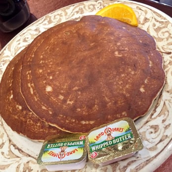 Another Broken Egg Cafe - Sad pancakes, blueberry-less - Breakfast & Brunch Near Me - Pearland, Texas