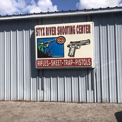 Styx River Shooting Center - Sign from road