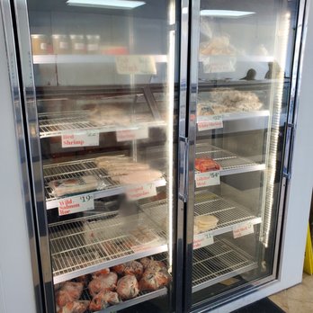 Dry Dock Fish Co - Freezer containing crab, shrimp, octopus, and imported goods. - Seafood Markets Near Me - Fullerton, California Dry Dock Fish Co - Freezer containing crab, shrimp, octopus, and imported goods. - Seafood Markets Near Me - Fullerton, California