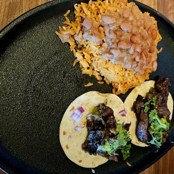 Yard House - Carne Asada tacos, rice and beans - American Near Me - Sparks, Nevada Yard House - Carne Asada tacos, rice and beans - American Near Me - Sparks, Nevada