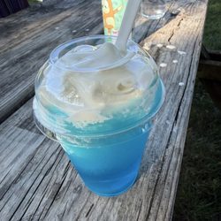 Small glacier blue raspberry