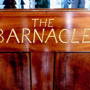 The Barnacle Restaurant - Door with name plate - Seafood Near Me - Marblehead, Massachusetts
