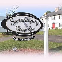 Serendipity Day Spa - Our sign by the roadside!