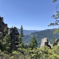 Castle Crag Dome - One of the many views up to Castle Crag Dome