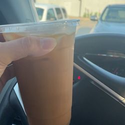 World Cup Coffee & Crepes - Iced Vanilla Almond Milk Latte