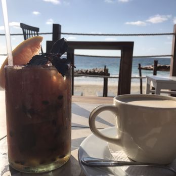 The Real Coconut - Muddled watermelon with purple basil and coffee with coconut oil - Salad Near Me - Tulum, ROO The Real Coconut - Muddled watermelon with purple basil and coffee with coconut oil - Salad Near Me - Tulum, ROO