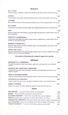 Menu photo 2 Ca ‘Marco Ristorante Ojai, CA Menu photo 2 Ca ‘Marco Ristorante Ojai, CA