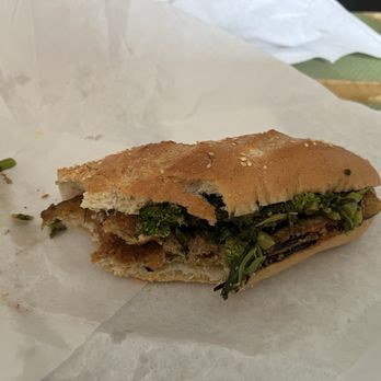 Ideal's Sandwich and Groceries - Eggplant and Broccoli Rabe sub - Sandwiches Near Me - Durham, North Carolina Ideal's Sandwich and Groceries - Eggplant and Broccoli Rabe sub - Sandwiches Near Me - Durham, North Carolina