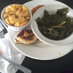 Dialo's Cafe - Macaroni and cheese will collard greens