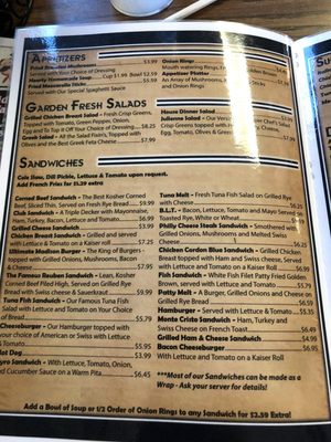 Menu photo 2 Dean's Family Restaurant Madison, OH