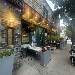 Exterior outside entrance of Rockwells American Restaurant - Pelham, New York Exterior outside entrance of Rockwells American Restaurant - Pelham, New York