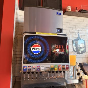 Slice House by Tony Gemignani - Pepsi soda machine - Pizza Near Me - Millbrae, California Slice House by Tony Gemignani - Pepsi soda machine - Pizza Near Me - Millbrae, California