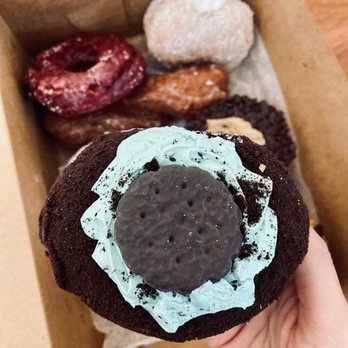 Paula's Donuts - Thin mints inspired donut - Donuts Near Me - Tonawanda, New York Paula's Donuts - Thin mints inspired donut - Donuts Near Me - Tonawanda, New York