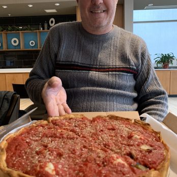 Nancy's Pizza Springfield - Deep dish Stuffed Deep Dish Cheese Pizza - Pizza Near Me - Springfield, Illinois