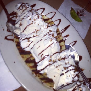 Chardonnay's - grilled banana split for dessert! - New American Near Me - Seekonk, Massachusetts