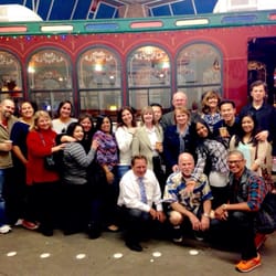 OC Wine Trolley - Some of PWR's awesome Staff with their loved ones. Al Ricci's Trolley tour is a great time around Old Towne Orange.