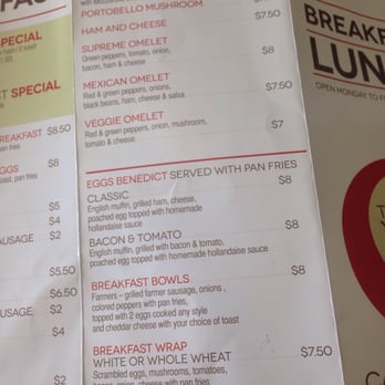 Tastefully Yours By Jeff - breakfast menu - Cafes Near Me - Surrey, British Columbia