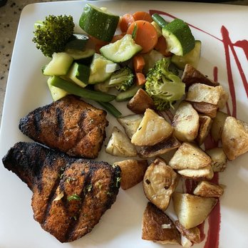 Dr Grubb's - More than "Blackened Salmon". Would this Salmon be served to a dine in customer? As an 8 yr, loyal customer, I am not amused. - American Near Me - Claremont, California Dr Grubb's - More than "Blackened Salmon". Would this Salmon be served to a dine in customer? As an 8 yr, loyal customer, I am not amused. - American Near Me - Claremont, California