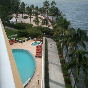 Mandarin Oriental, Miami - View of the "beach-like" area on the bay from our balcony - Hotels Near Me - Miami, Florida