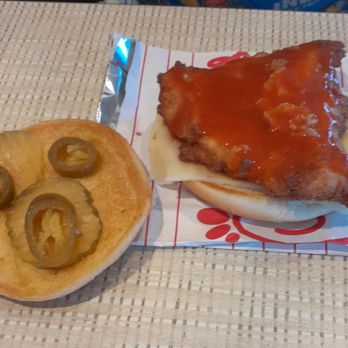 Chick-fil-A - Chicken is thinner, almost like they are trying to trying 1 filet into 2. 3 tiny jalos - Fast Food Near Me - Carson City, Nevada Chick-fil-A - Chicken is thinner, almost like they are trying to trying 1 filet into 2. 3 tiny jalos - Fast Food Near Me - Carson City, Nevada
