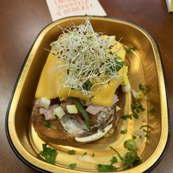 Wellness Cafe - Toast with meat, cheese, and veggies