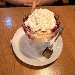 U Mansfelda - Vanille Eis mit Himbeeren