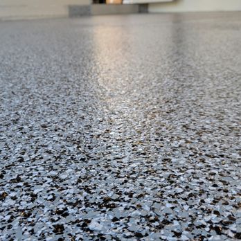Garage Floor Epoxy - Finished full flake epoxy garage floor with a durable, non-yellowing finish installed by a licensed flooring contractor. - Flooring Near Me - Simi Valley, California Garage Floor Epoxy - Finished full flake epoxy garage floor with a durable, non-yellowing finish installed by a licensed flooring contractor. - Flooring Near Me - Simi Valley, California