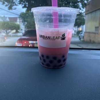 Urban Leaf Cafe - Strawberry milk tea - Desserts Near Me - Nutley, New Jersey
