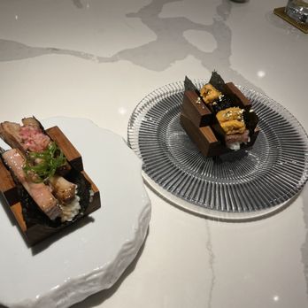 Hidden Omakase - Supreme on right and short rib on left - Sushi Bars Near Me - Houston, Texas Hidden Omakase - Supreme on right and short rib on left - Sushi Bars Near Me - Houston, Texas