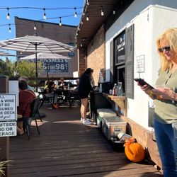 J & M Meat Market - Outdoor eating is the best