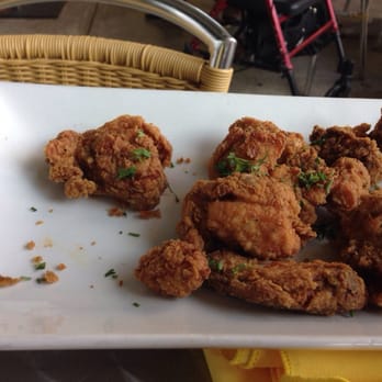 Vejigantes - Chicharrones de Pollo ($13). The hubby got this entree with a side of mofongo ($5). - Puerto Rican Near Me - Boston, Massachusetts