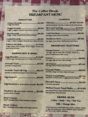 Menu photo 1 The Coffee Break Shelbyville, TN Menu photo 1 The Coffee Break Shelbyville, TN