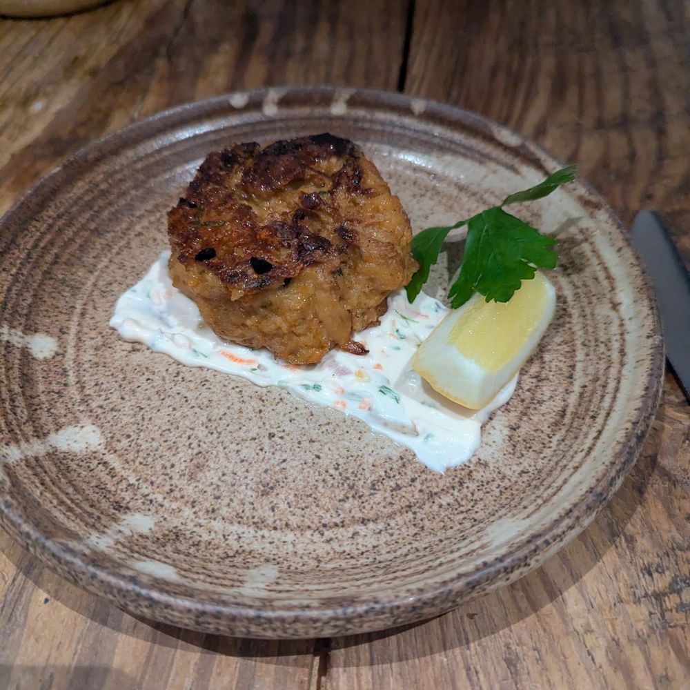 Foraged. A Hyper Seasonal Eatery - Lion's mane crab cake!! Get this - New American Near Me - Baltimore, Maryland Foraged. A Hyper Seasonal Eatery - Lion's mane crab cake!! Get this - New American Near Me - Baltimore, Maryland