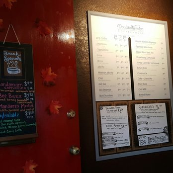 Poulsbohemian Coffeehouse - The menu upon entering - Coffee & Tea Near Me - Poulsbo, Washington Poulsbohemian Coffeehouse - The menu upon entering - Coffee & Tea Near Me - Poulsbo, Washington