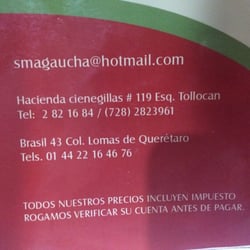 La Esquina Gaucha - Teléfonos