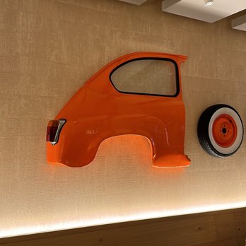 La Collina - an orange car on the wall - Italian Near Me - Washington, DC, District of Columbia