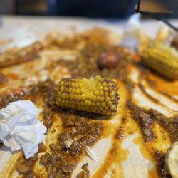 Bag O' Crab - Corn on Cob in atomic sauce