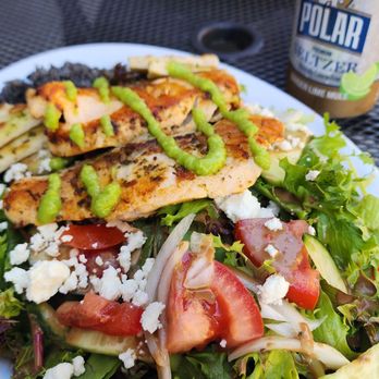 Gastro Mania - Grilled Salmon Salad - Mediterranean Near Me - Portland, Oregon Gastro Mania - Grilled Salmon Salad - Mediterranean Near Me - Portland, Oregon