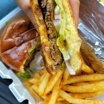 Good Eatz - Regular cheeseburger with fries - Burgers Near Me - Jersey Village, Texas Good Eatz - Regular cheeseburger with fries - Burgers Near Me - Jersey Village, Texas