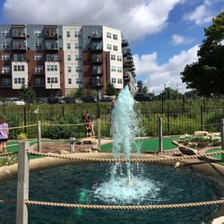 Clocktower Commons - Lovely water features.